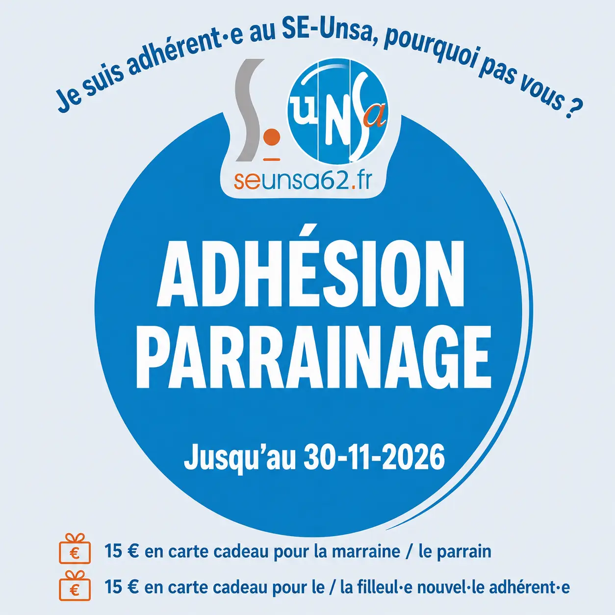 Visuel pour l'adhésion parrainage de l'académie de Lille 2026