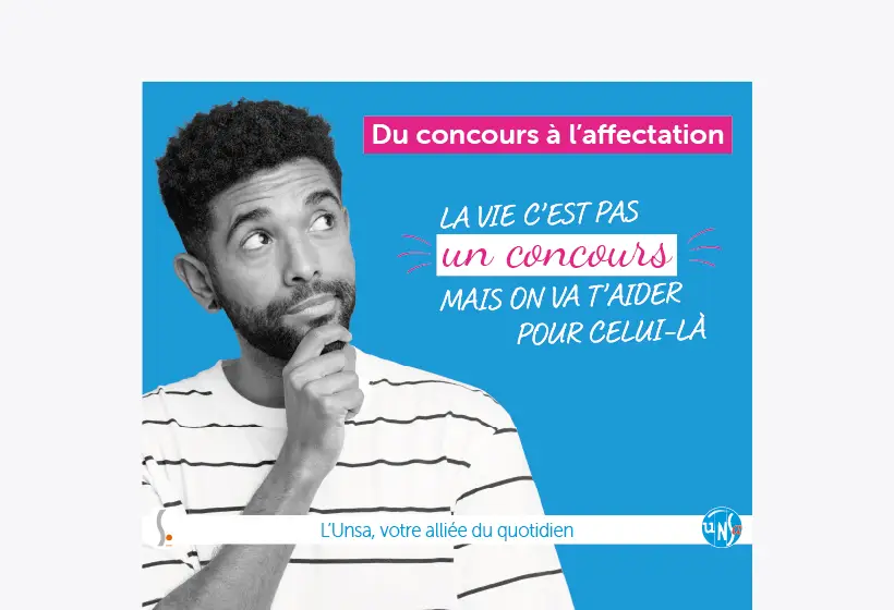 Visuel avec texte La vie c'est pas un concours mais on va t'aider pour celui-là