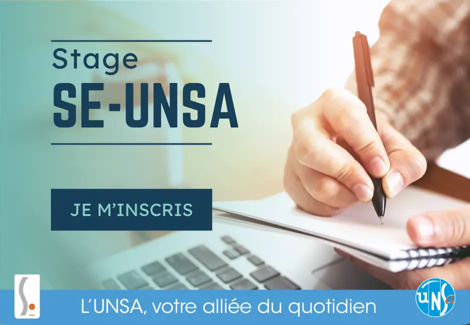 Stage contractuels Enseignants, CPE, PsyEN « Je fais le point avec le SE-Unsa sur mon métier », vendredi 6 février 2026 matin