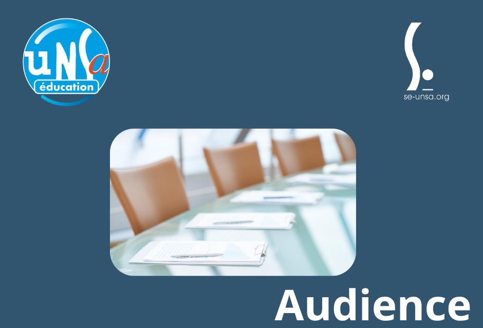 Audience SE UNSA avec Monsieur le Dasen des Vosges le 6 novembre 2025