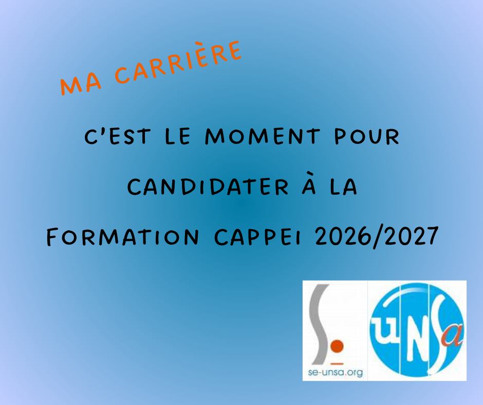 Appel à candidature pour la formation CAPPEI – rentrée 2026