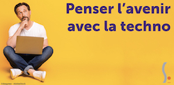 visuel "Penser l'avenir avec la techno" 2020-2021