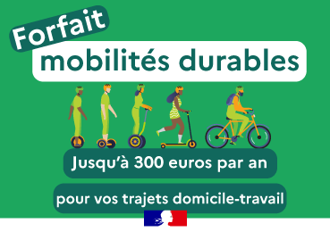 FORFAIT Mobilités durables 2025, la circulaire est parue! Jusqu’à 300€ pour vos trajets domicile-travail par an !