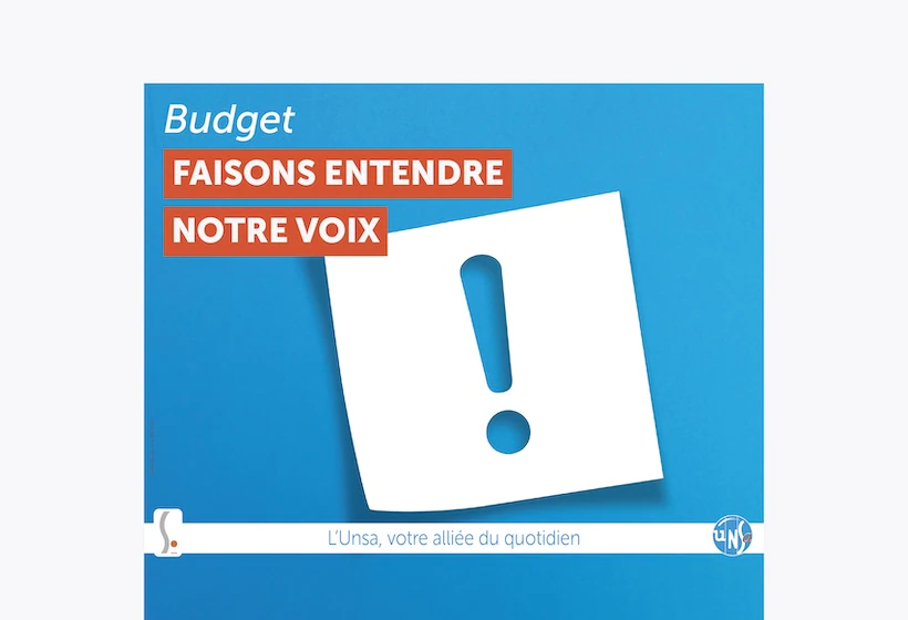 visuel action "Budget : faisons entendre notre voix !"
