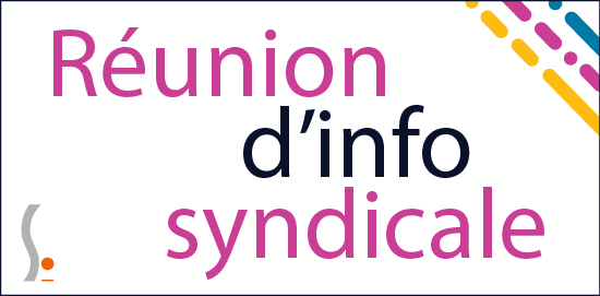 logo réunion d'info syndicale