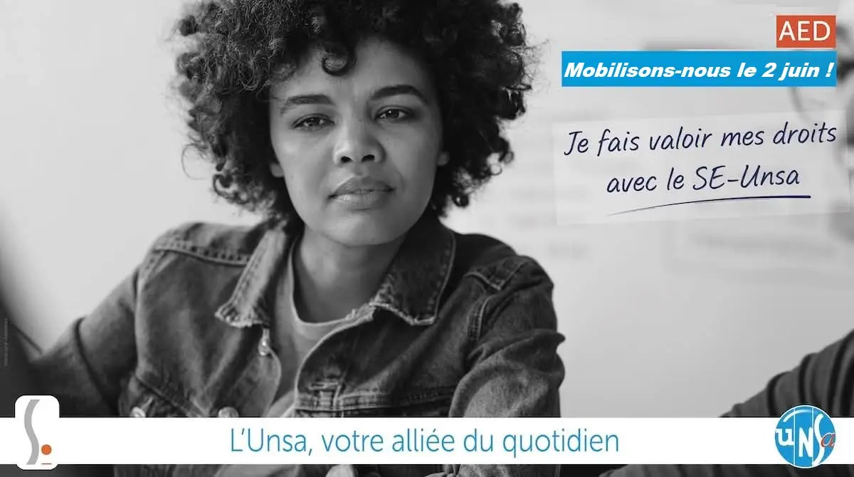 SE-UNSA AED Mobilisation du 2 juin 2026