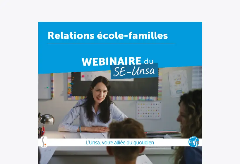 Webinaire sur les relations école-familles