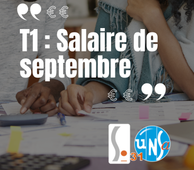 T1 - salaire de septembre